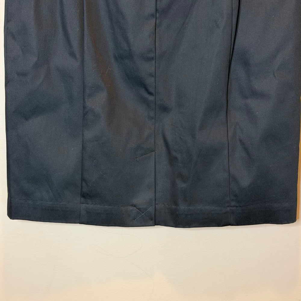 Worthington Black Pencil Skirt Womens Size 12 Cotton Blend Knee Length Career - Picture 6 of 10